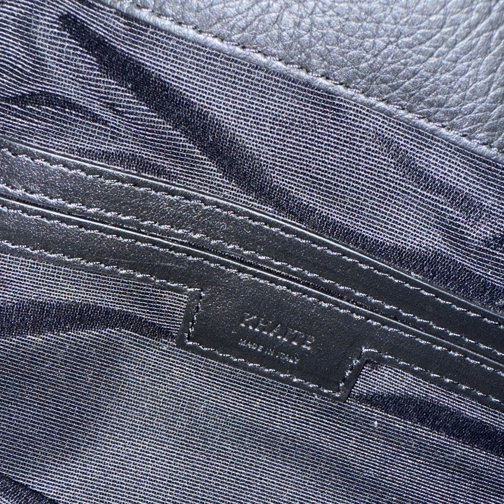 NWT KHAITE Greta Black Leather Drawstring Bag - Picture 16 of 16
